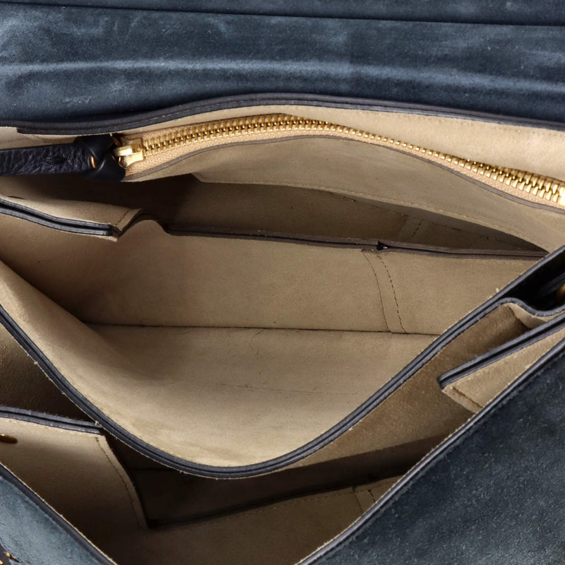 Chloe Faye Shoulder Bag Studded Leather