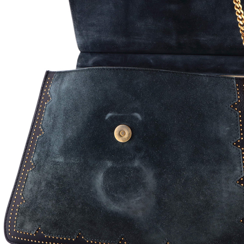 Chloe Faye Shoulder Bag Studded Leather