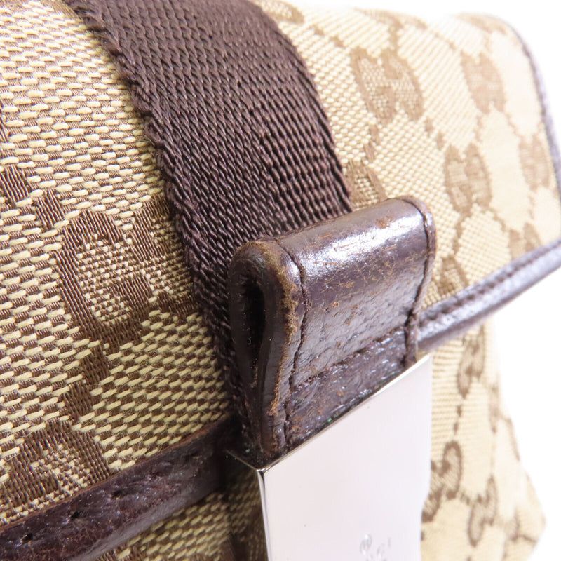 Gucci Gg Shw Waist Bag Canvas Brown