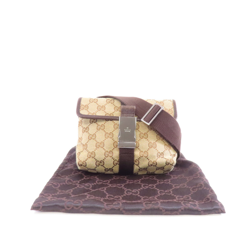 Gucci Gg Shw Waist Bag Canvas Brown