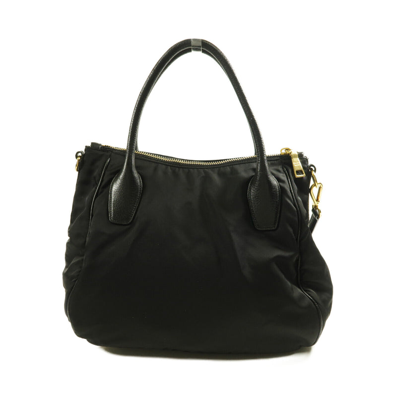 Prada Ghw Shoulder Bag 2Way Nylon Black