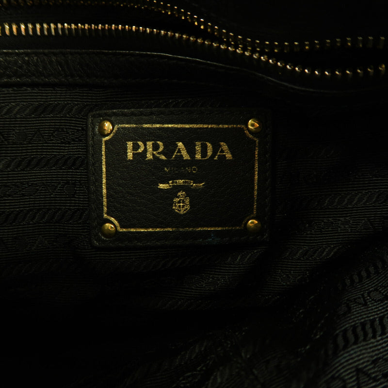 Prada Ghw Shoulder Bag 2Way Nylon Black