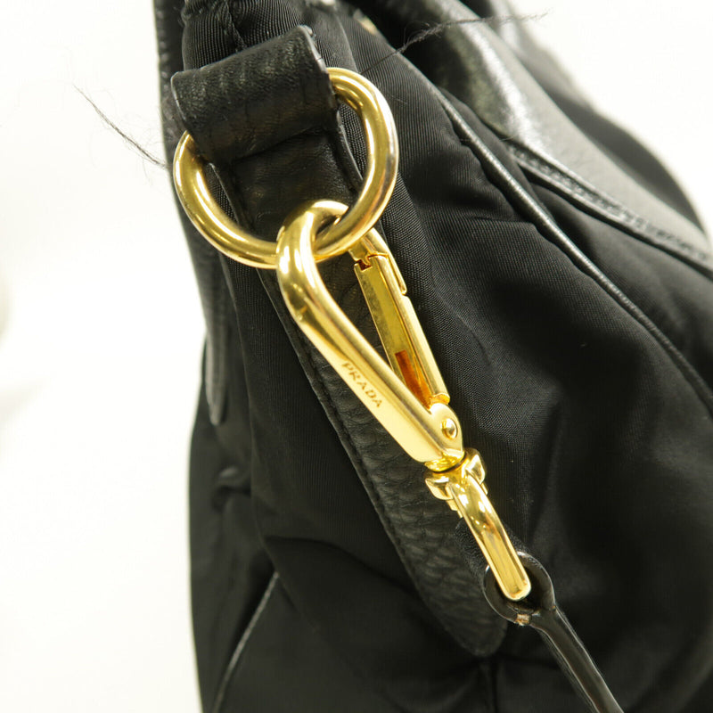 Prada Ghw Shoulder Bag 2Way Nylon Black