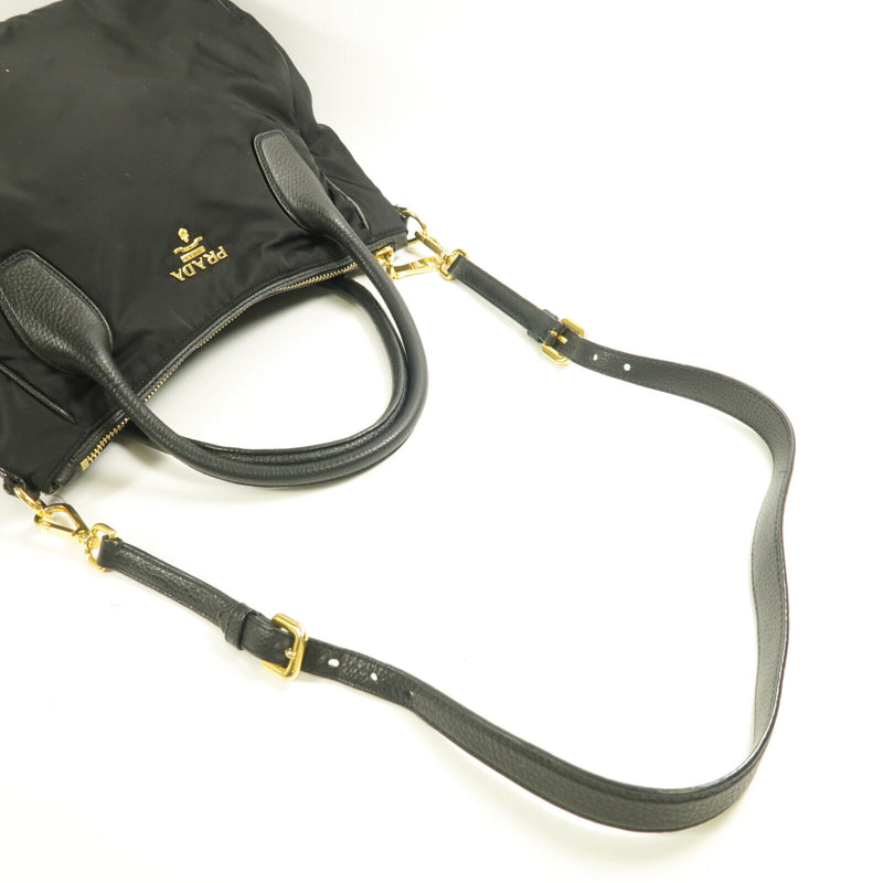Prada Ghw Shoulder Bag 2Way Nylon Black