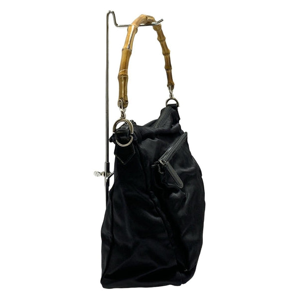 Gucci Bamboo - Black Leather Nylon
