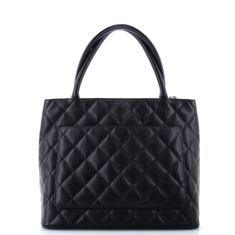 Chanel Medallion Tote Quilted Caviar