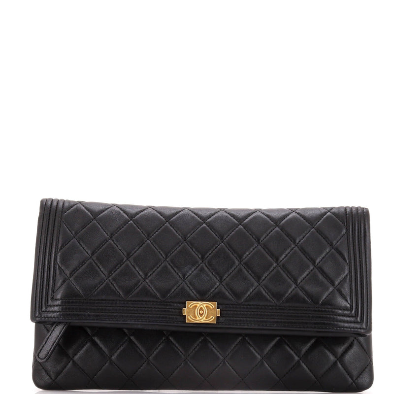 Chanel Boy Beauty Cc Clutch Quilted