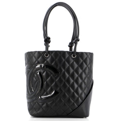 Chanel Cambon Tote Quilted Leather