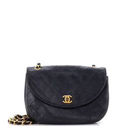 Chanel Vintage Round Flap Bag Quilted