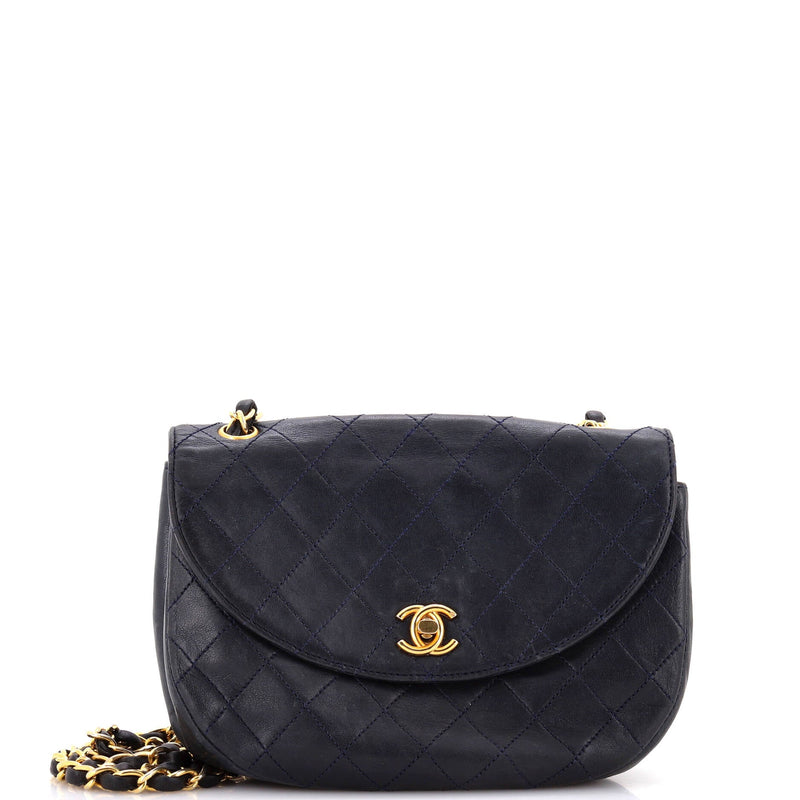 Chanel Vintage Round Flap Bag Quilted