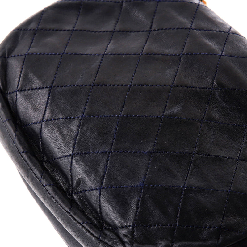 Chanel Vintage Round Flap Bag Quilted