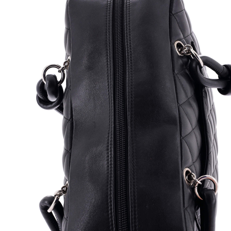 Chanel Cambon Bowler Bag Quilted Leather