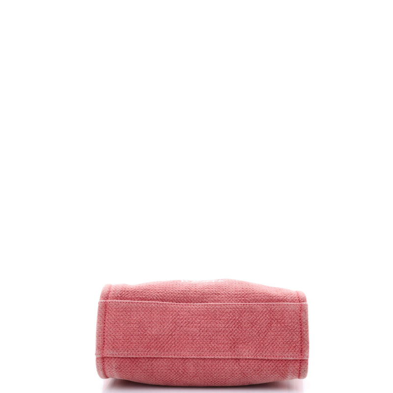 Chanel North South Deauville Tote Canvas