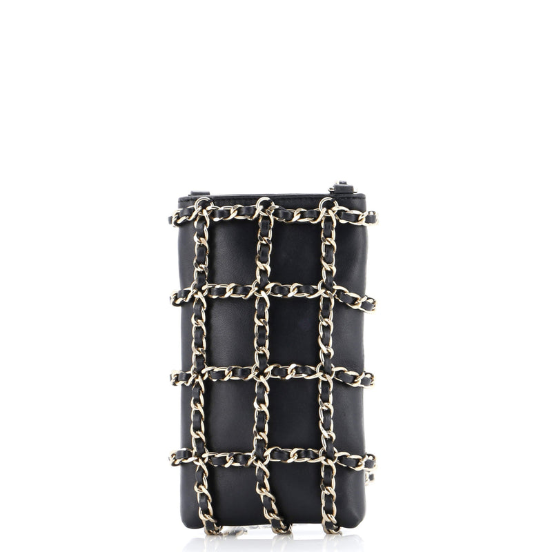 Chanel Tech Me Out Clutch With Chain