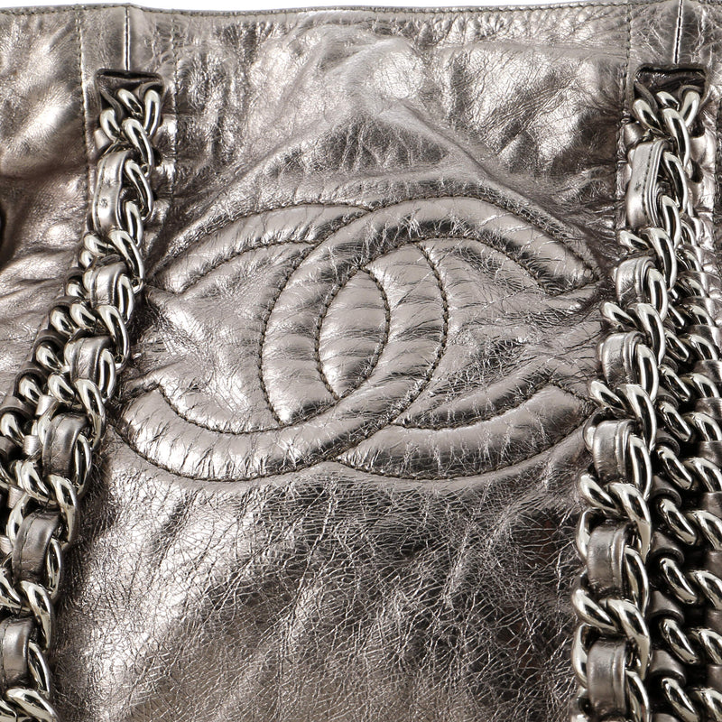 Chanel Modern Chain Tote Metallic