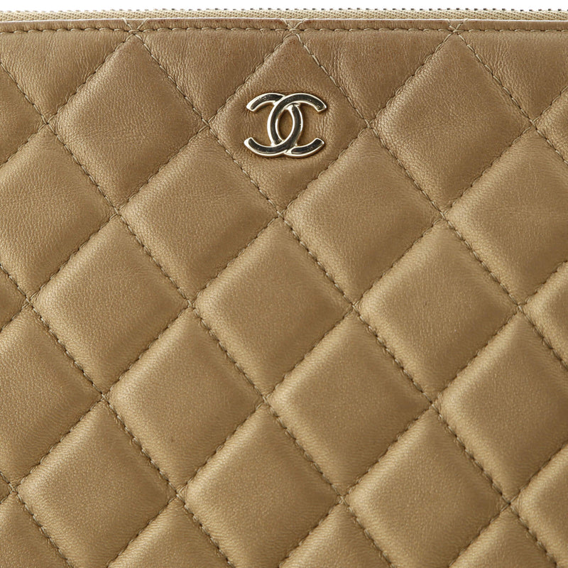 Chanel O Case Clutch Quilted Lambskin