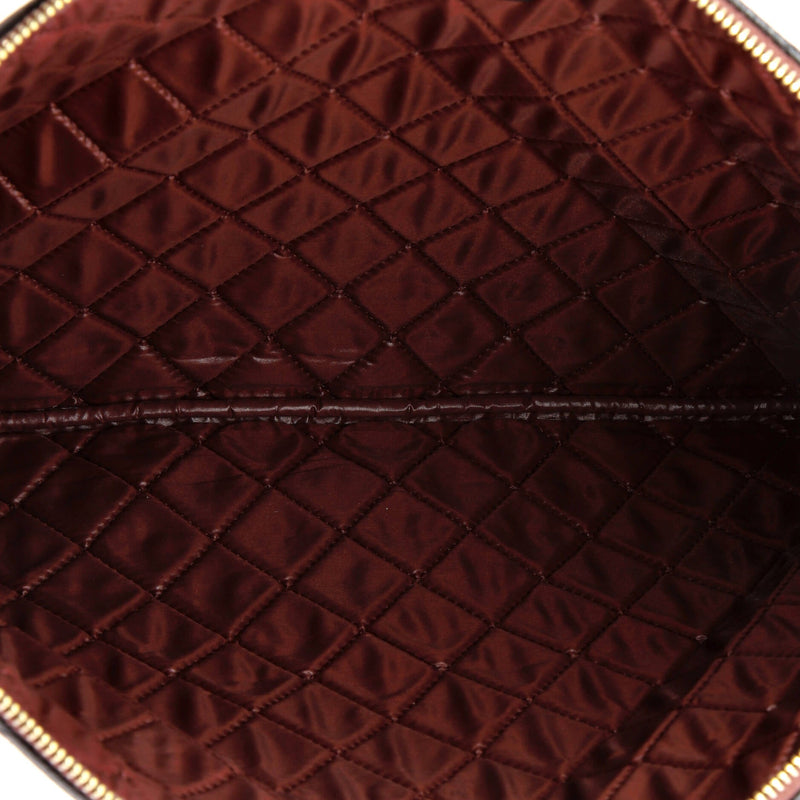 Chanel O Case Clutch Quilted Caviar