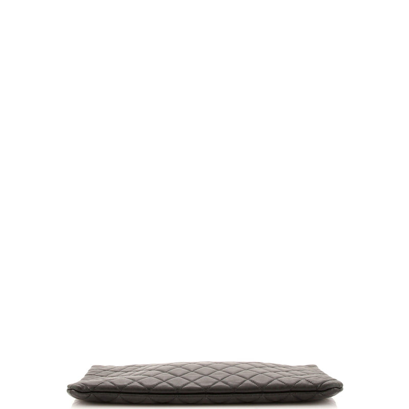 Chanel O Case Clutch Quilted Lambskin