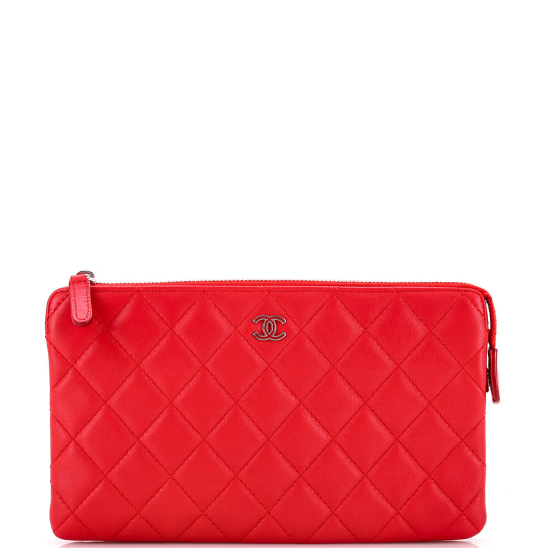 Chanel Classic Double Pocket Zip Pouch