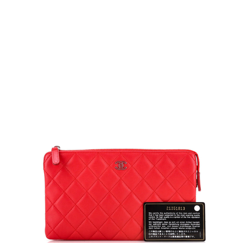 Chanel Classic Double Pocket Zip Pouch