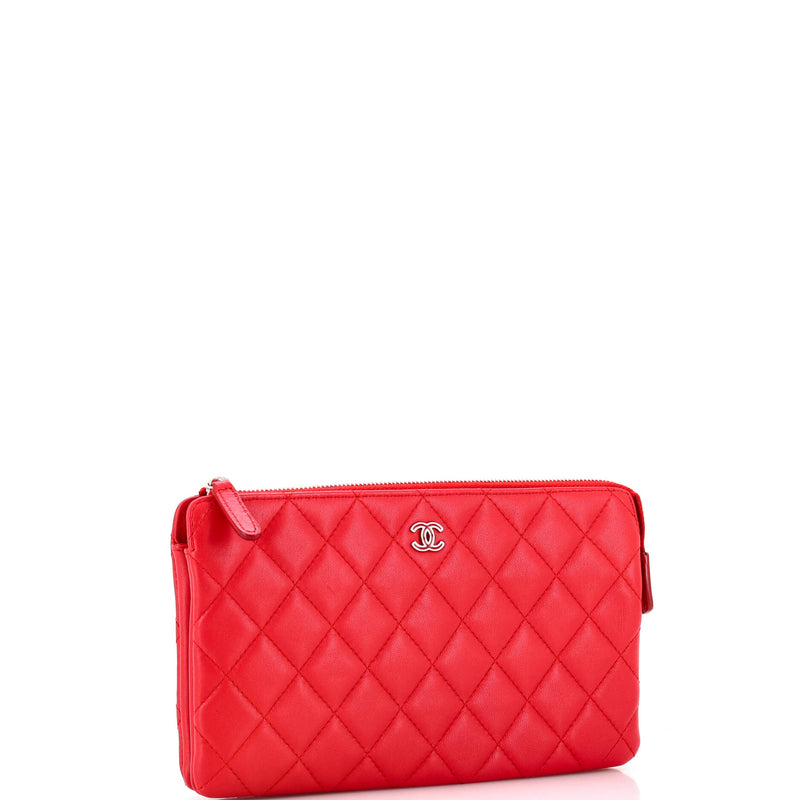 Chanel Classic Double Pocket Zip Pouch