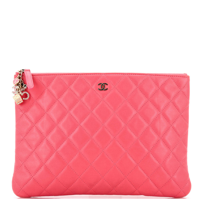 Chanel Cc Casino O Case Clutch Quilted