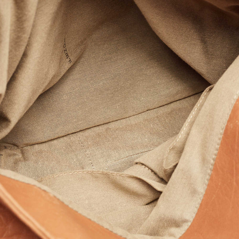 Fendi Brown Leather Large Mia Shoulder