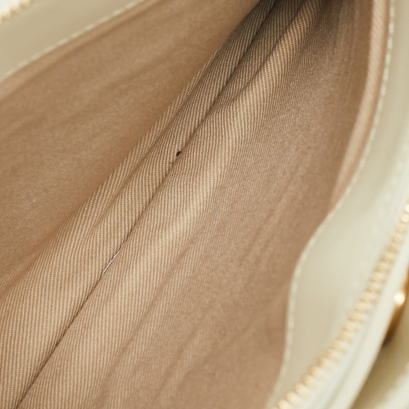 Chloe White Leather Double Zip Roy