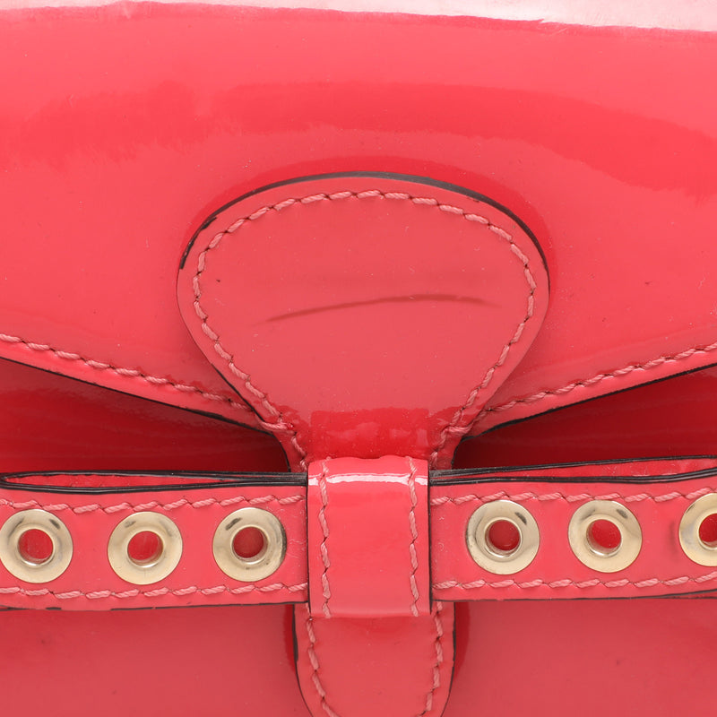 Red Valentino Patent Leather Bow Clutch