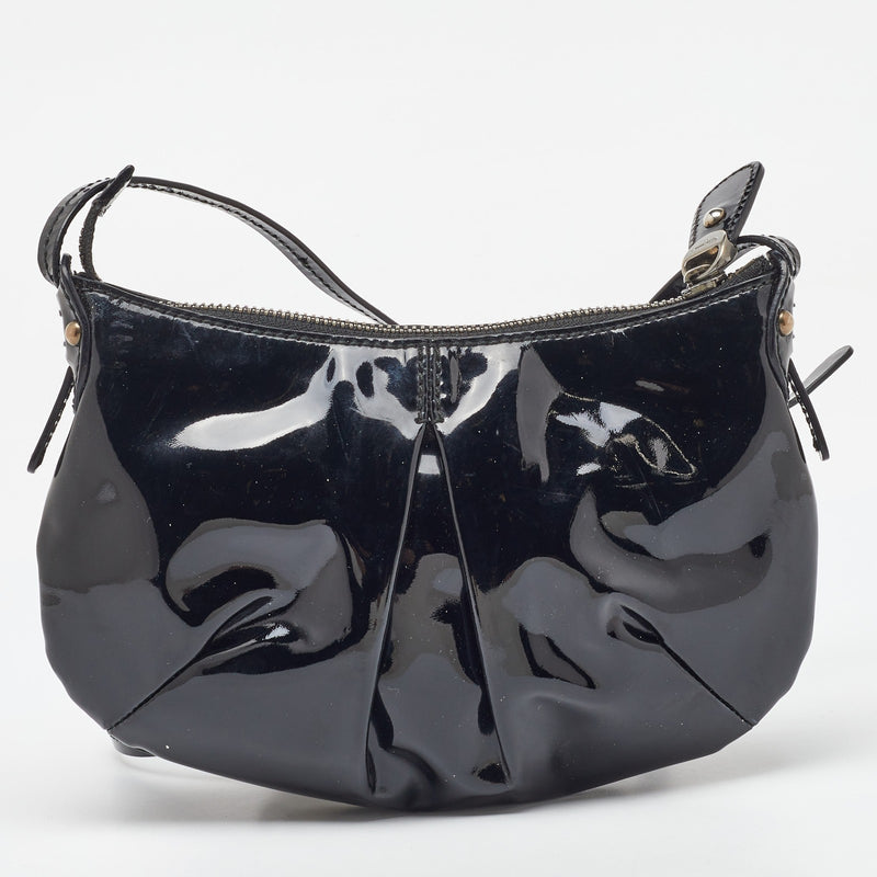Salvatore Ferragamo Black Patent Leather