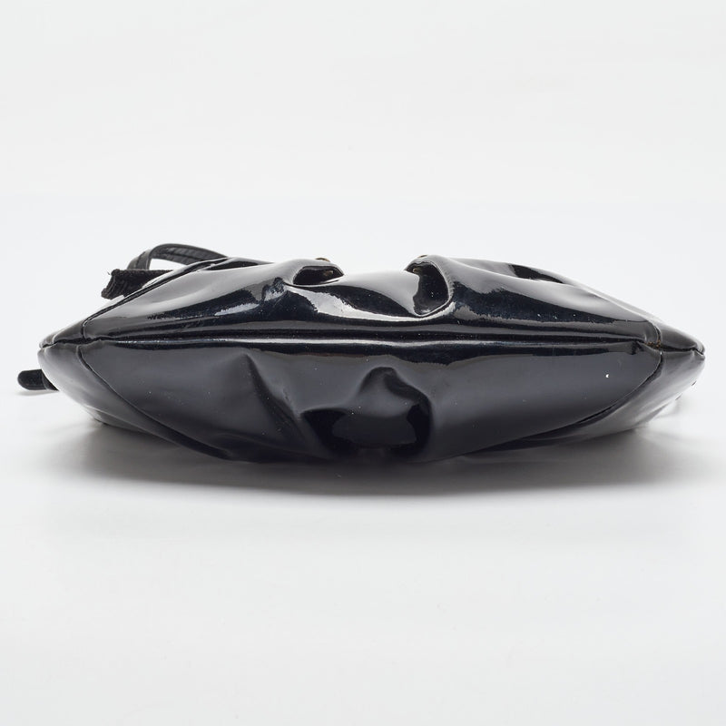 Salvatore Ferragamo Black Patent Leather