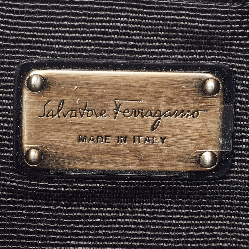 Salvatore Ferragamo Black Patent Leather