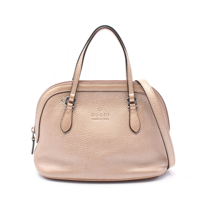Gucci 2Way Shoulder Handbag Leather Pink