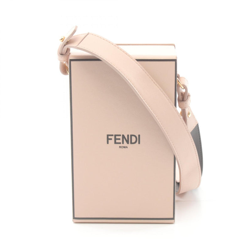 Fendi Box Shoulder Crossbody Bag Leather