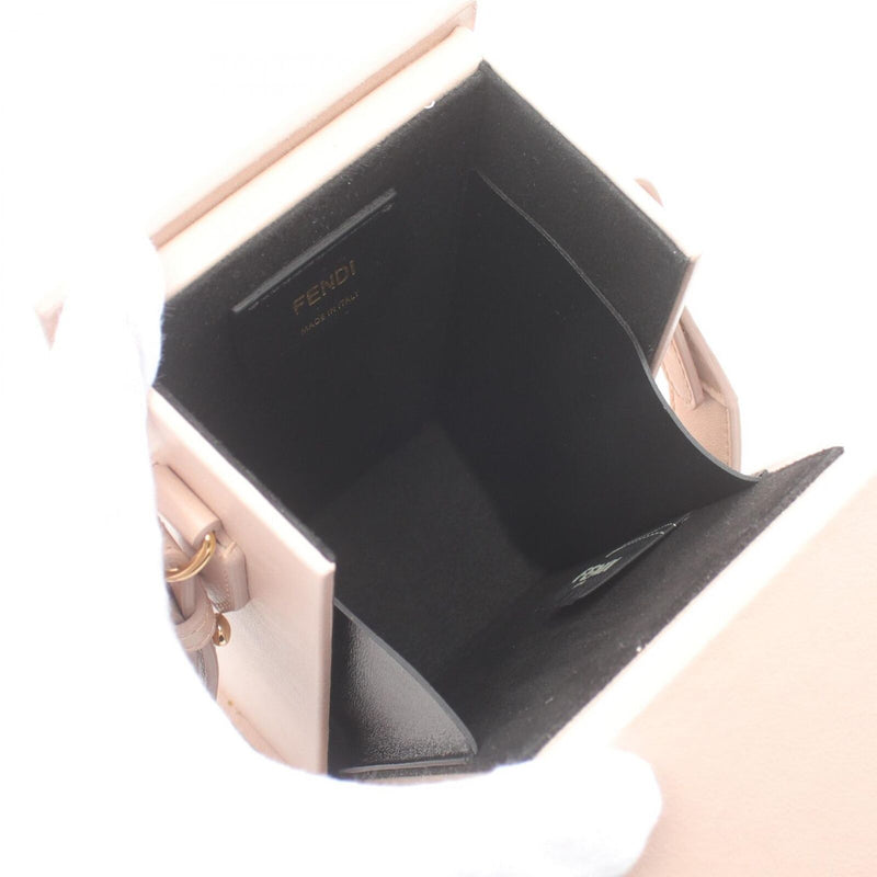 Fendi Box Shoulder Crossbody Bag Leather