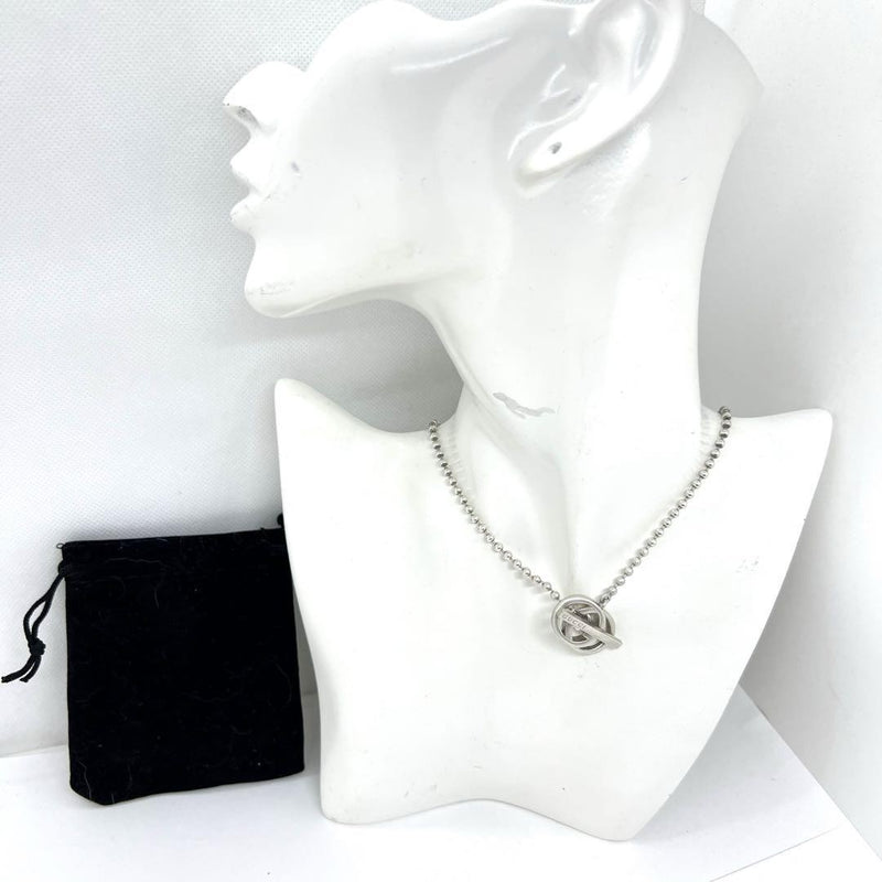 Gucci Necklace Pendant Gg Silver Unisex