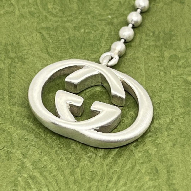 Gucci Necklace Pendant Gg Silver Unisex