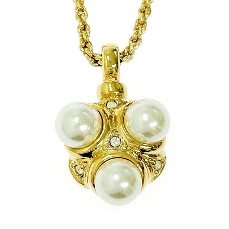 Christian Dior Necklace Pendant Gold