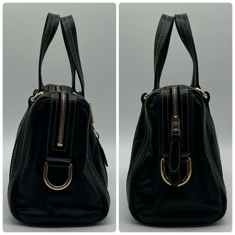 Gucci Hand Bag Tote Purse Ribbon Boston