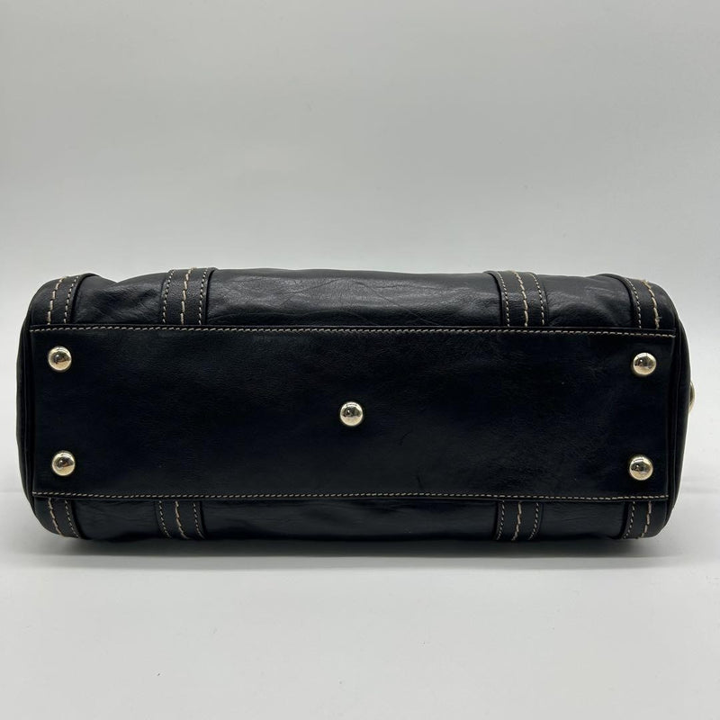 Gucci Hand Bag Tote Purse Ribbon Boston