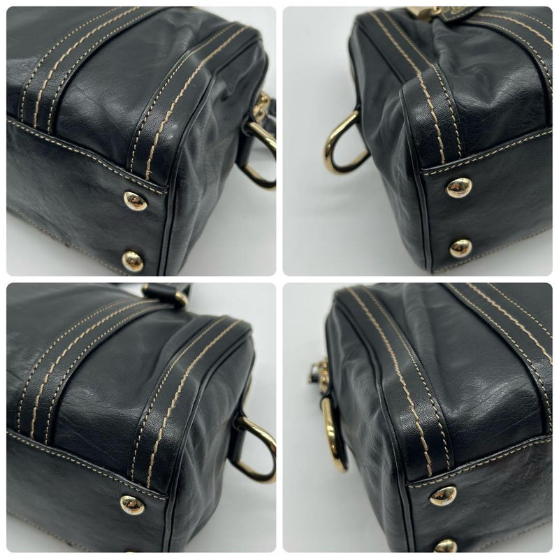 Gucci Hand Bag Tote Purse Ribbon Boston