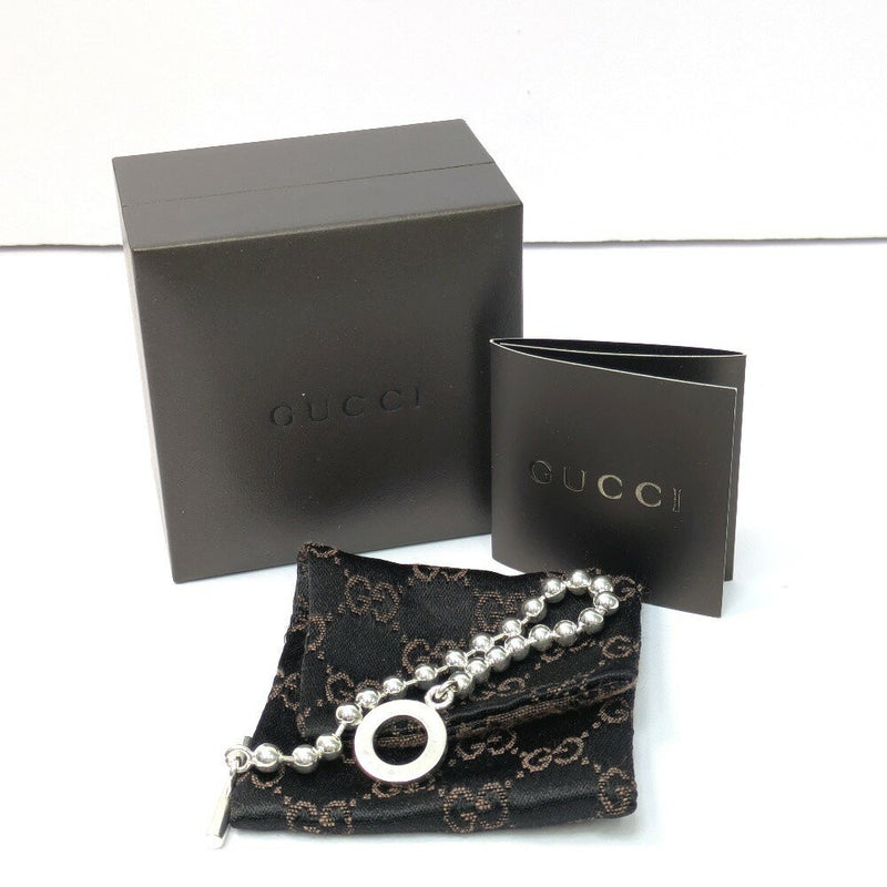 Gucci Ball Chain Bracelet Bangle Silver