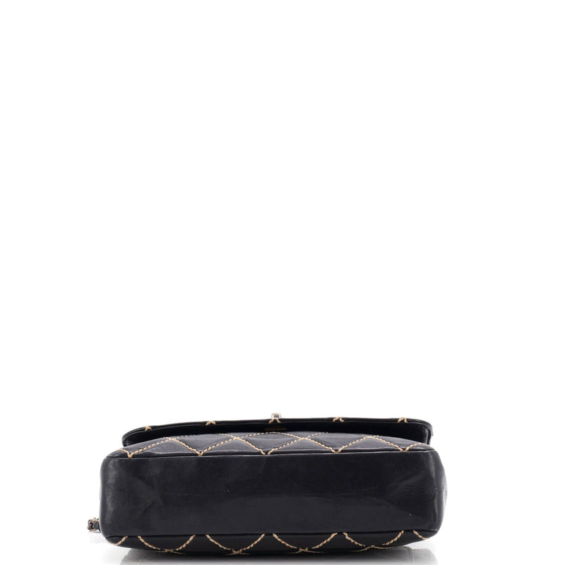 Chanel Surpique Flap Bag Quilted Leather
