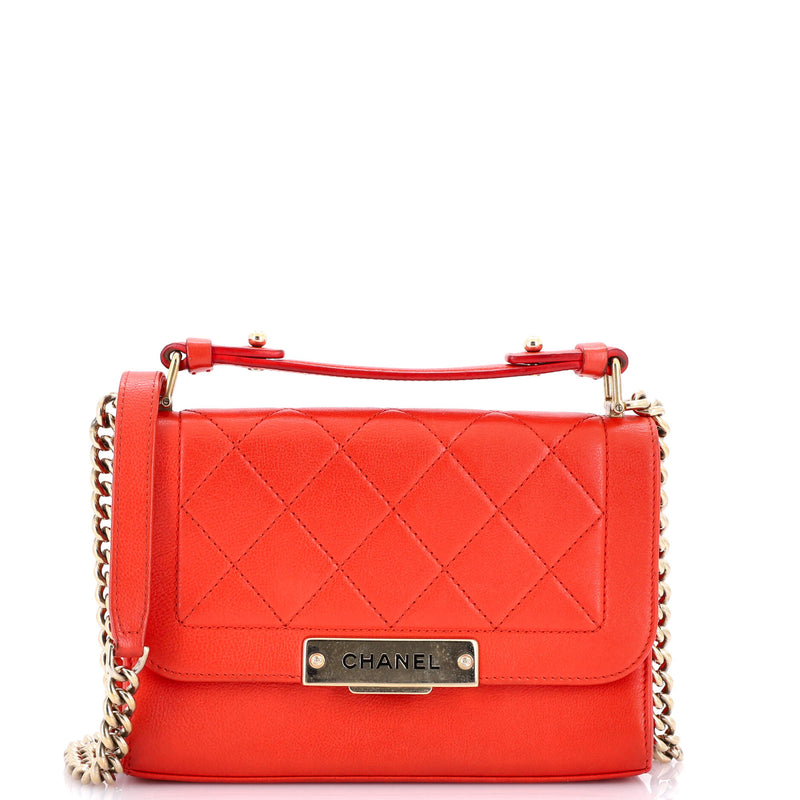 Chanel Label Click Flap Bag Quilted