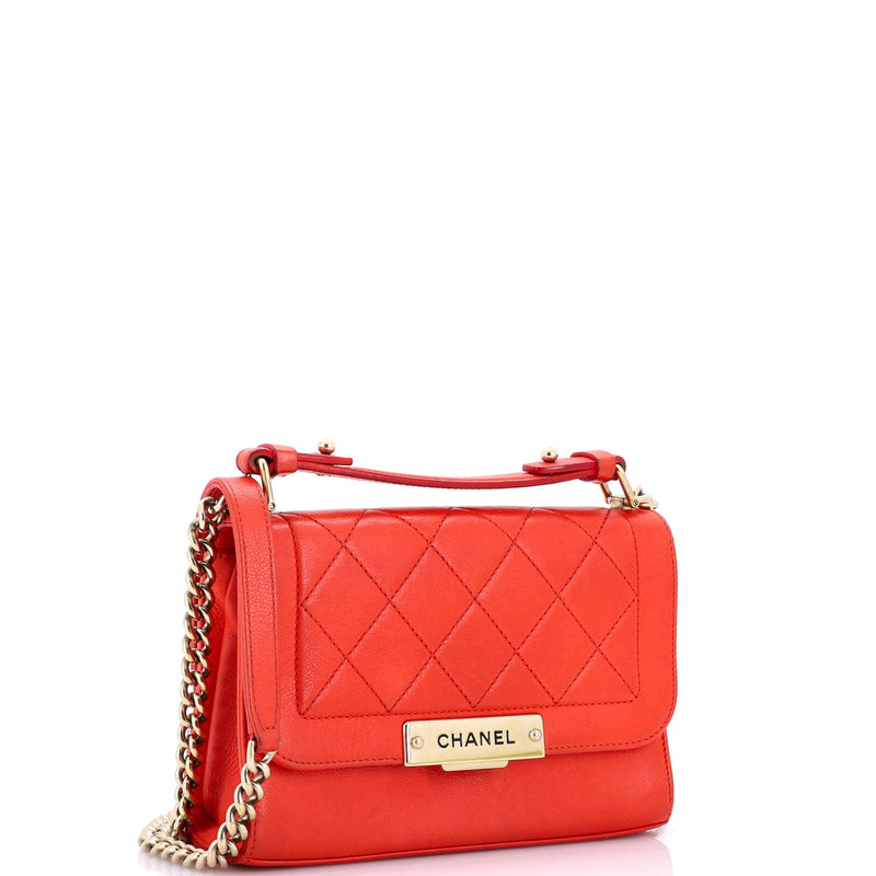 Chanel Label Click Flap Bag Quilted