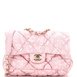 Chanel Puffy Bubbly Cc Flap Bag Quilted