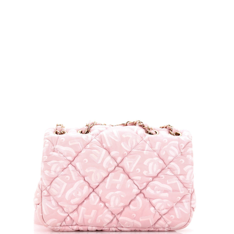 Chanel Puffy Bubbly Cc Flap Bag Quilted