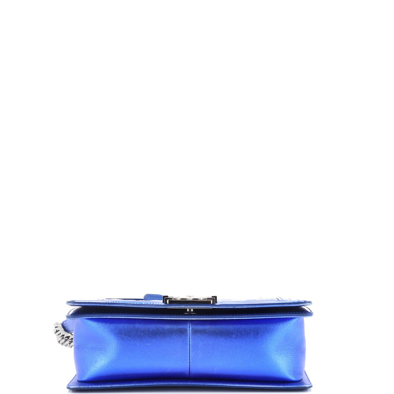 Chanel Boy Flap Bag Quilted Patent Old
