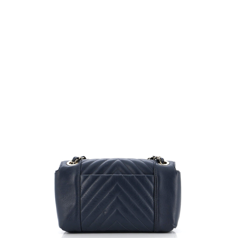 Chanel Daily Chevron Flap Bag Calfskin