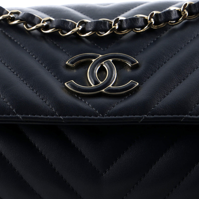 Chanel Daily Chevron Flap Bag Calfskin